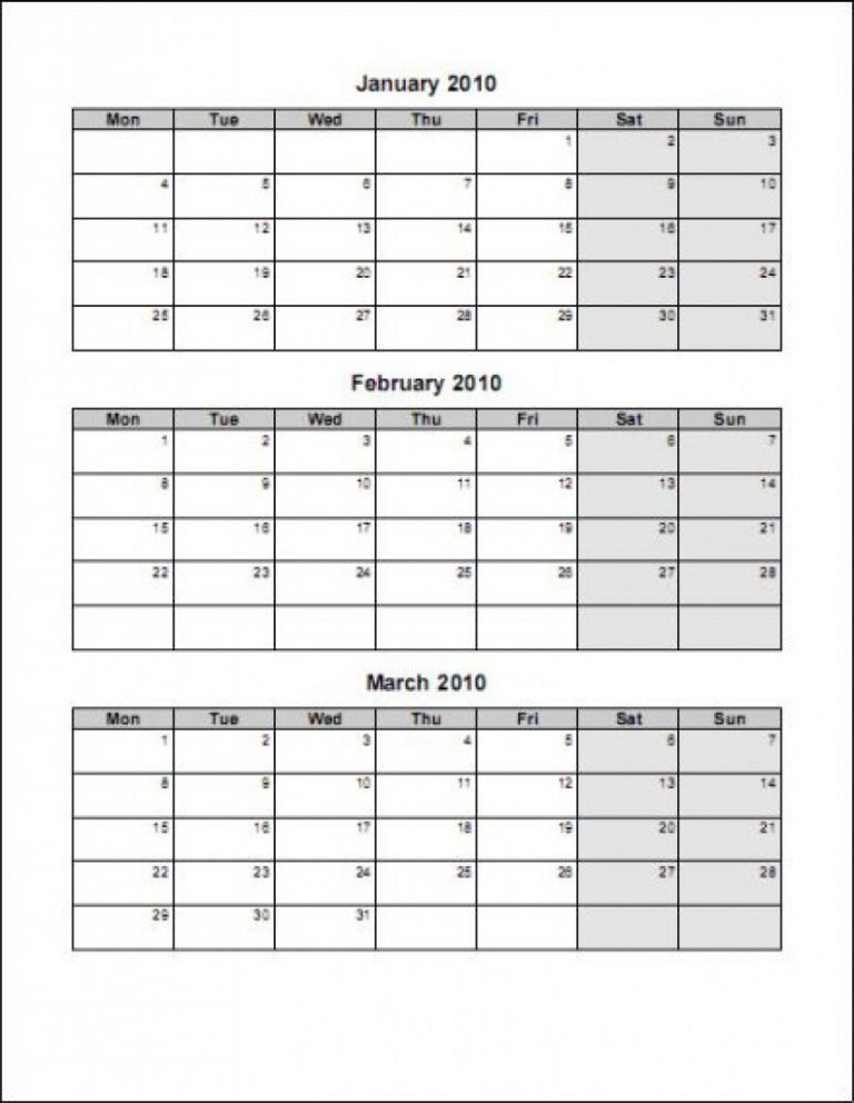 Unique 3 Month Printable Calendar Free Printable Calendar Monthly