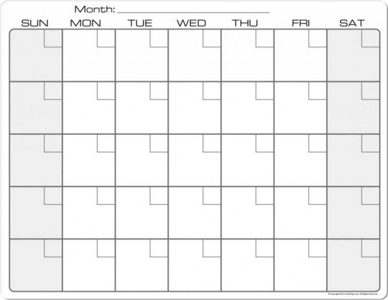 New 8 X 11 Calendar Printable Free Printable Calendar Monthly