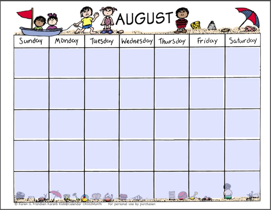 Awesome Childrens Printable Calendar Free Printable Calendar Monthly