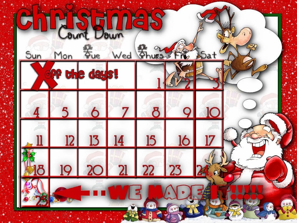 printable christmas countdown calendar