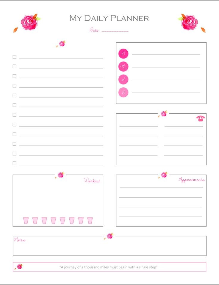 Daily Calendar Printable Free Best 25 Daily Printable Ideas On Pinterest