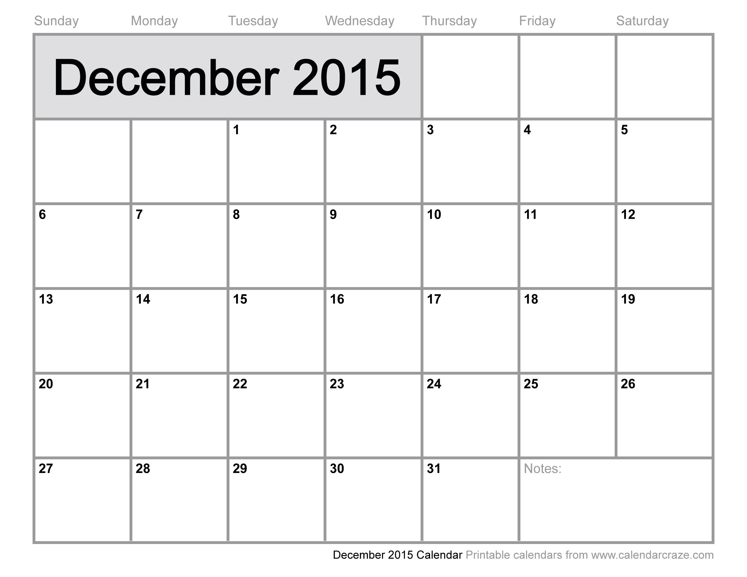 post dec 2015 calendar printable