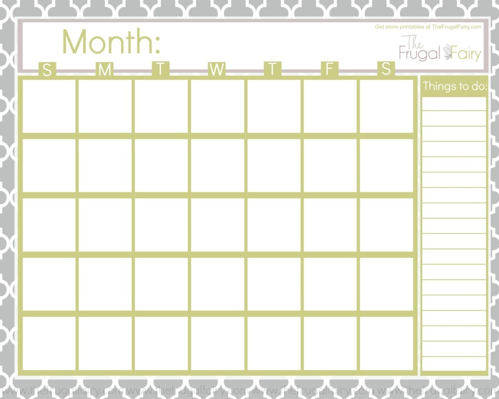 Unique Fill In Printable Calendar Free Printable Calendar Monthly