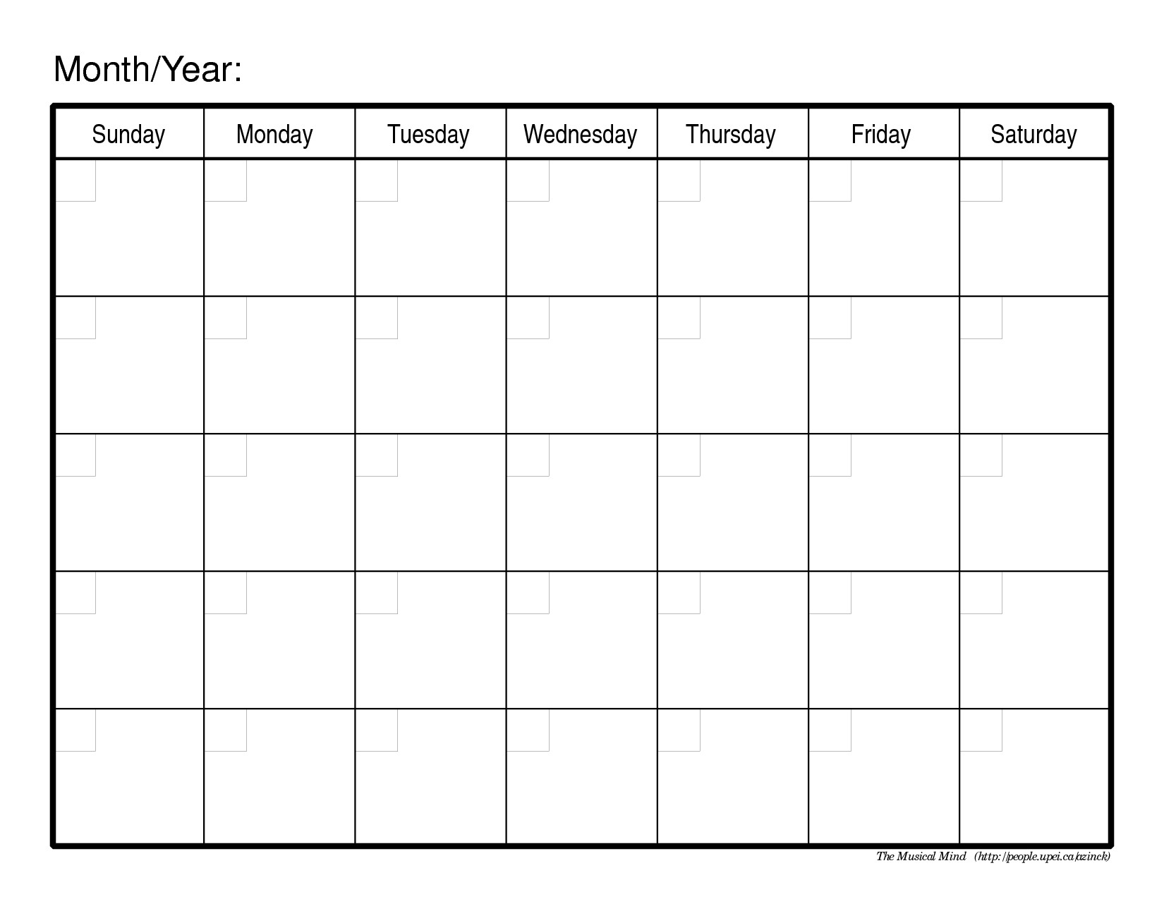 online calendar printable