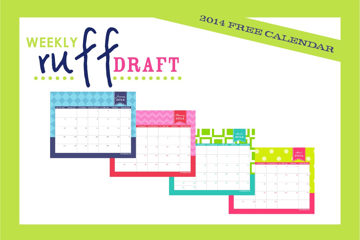 Free Custom Printable Calendar Free Printable Calendar 2014 by anders Ruff Custom Designs