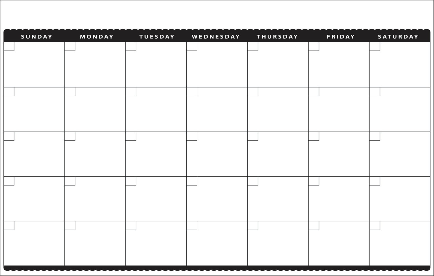 Free Printable Blank Monthly Calendar 7 Best Of Cute Printable Blank Calendar Cute