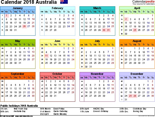 2018 calendar australia 2018 calendar template australia zpwsyd