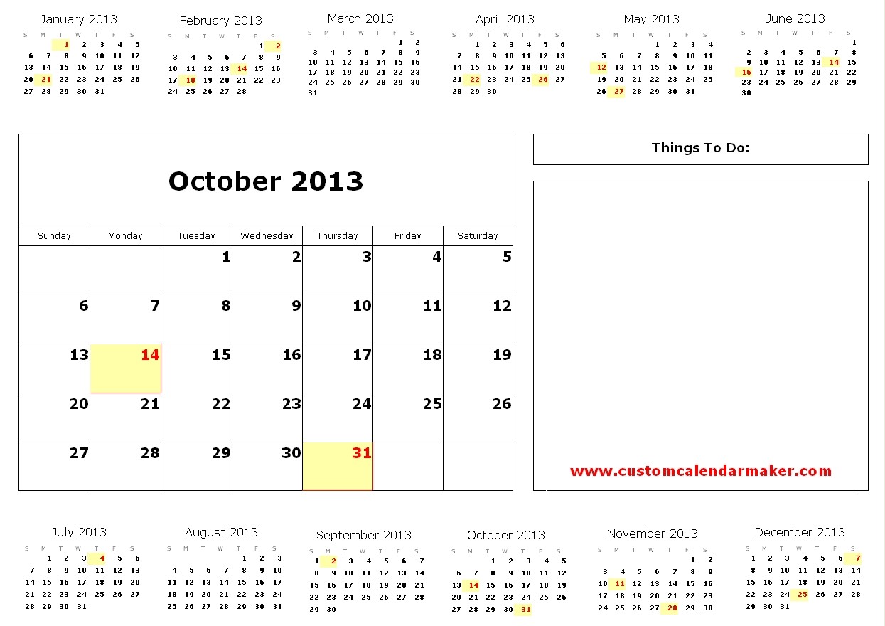 free calendar maker