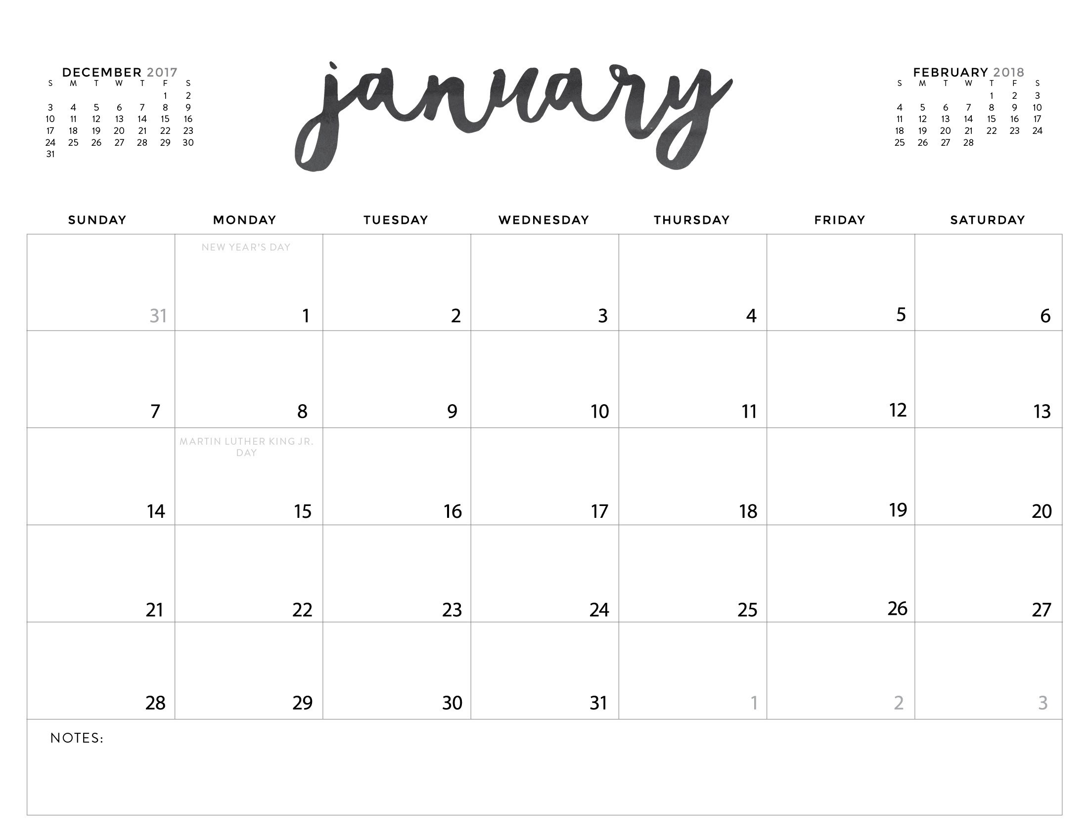 printable calendars