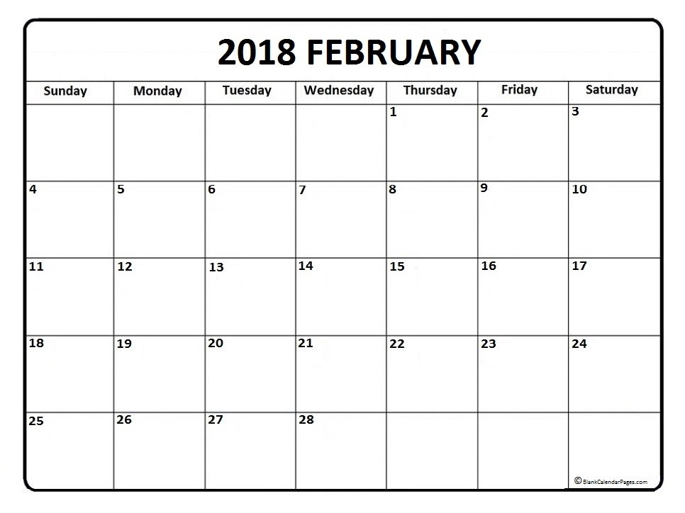 CAL=February 2018 calendar