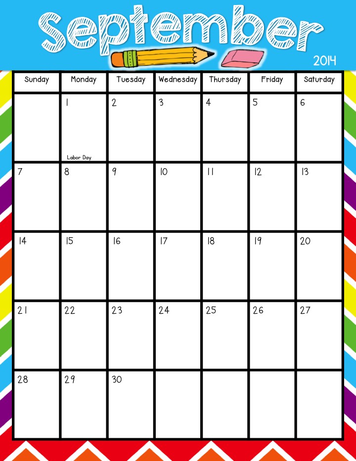 Lovely Free Printable Calendar Templates For Teachers Free Printable 