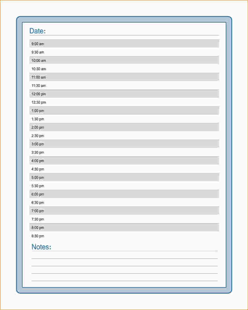 Free Printable Daily Calendar 4 Free Printable Daily Calendar