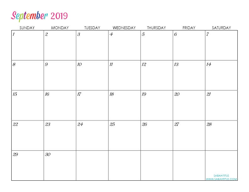 custom editable free printable 2019 calendars