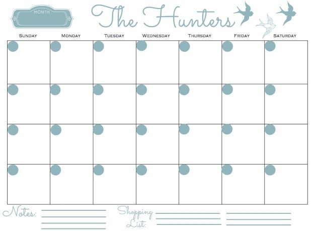 Best Of Free Printable Family Calendar | Free Printable Calendar Monthly