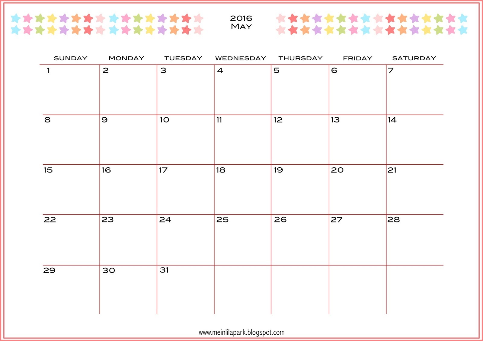 free printable 2016 planner calendar 25