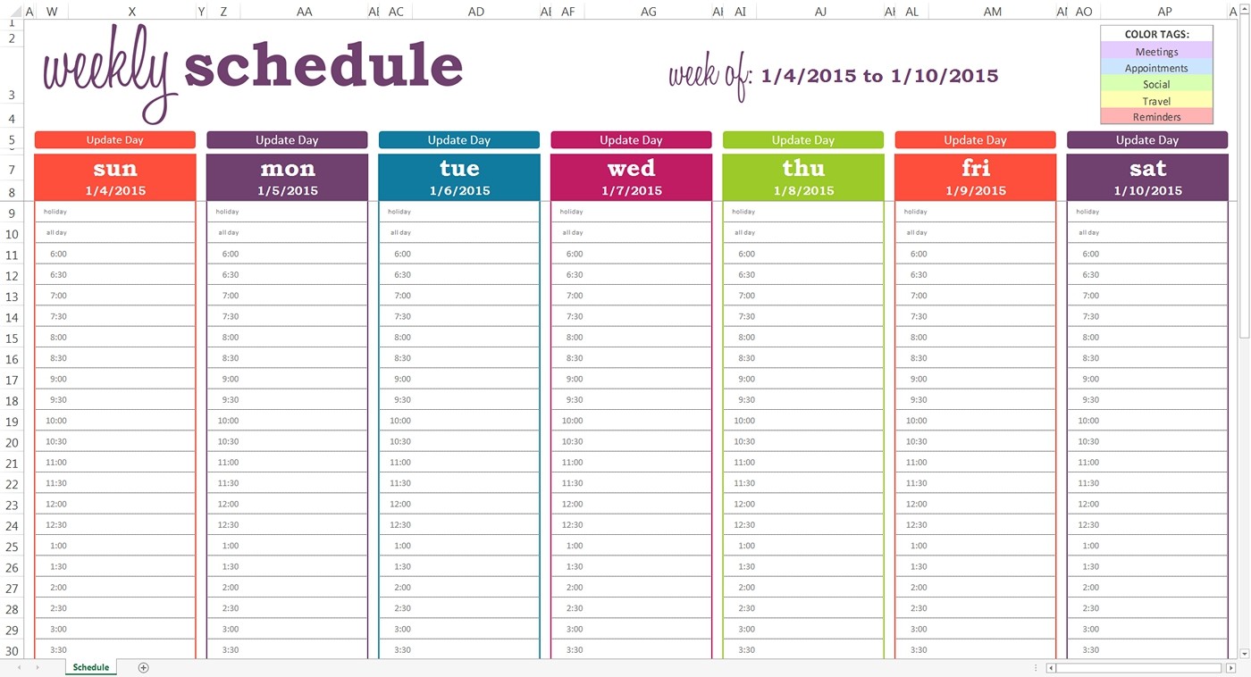 Best Of Free Printable Weekly Calendar With Time Slots Free Printable 