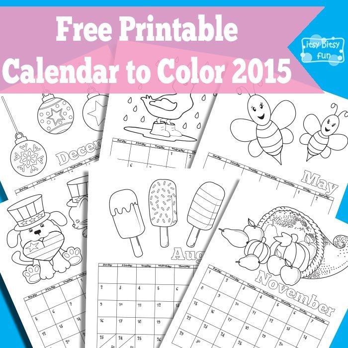 Kids Printable Calendar Printable Calendar for Kids 2018