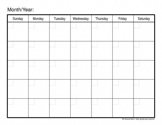 Make A Calendar Free Printable Create Your Own Calendar Free