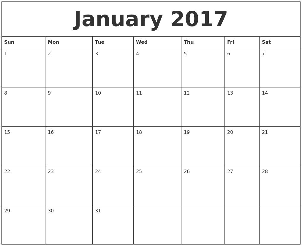 Make A Printable Calendar July 2017 Create Calendar