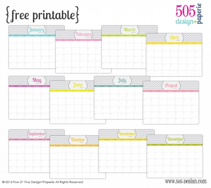 Lovely Make Your Own Calendar Free Printable | Free Printable Calendar ...