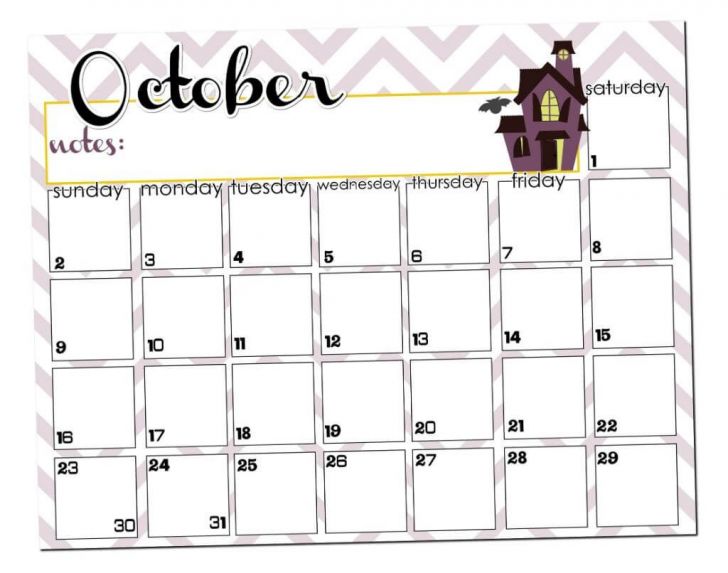 Fresh October Printable Calendars | Free Printable Calendar Monthly