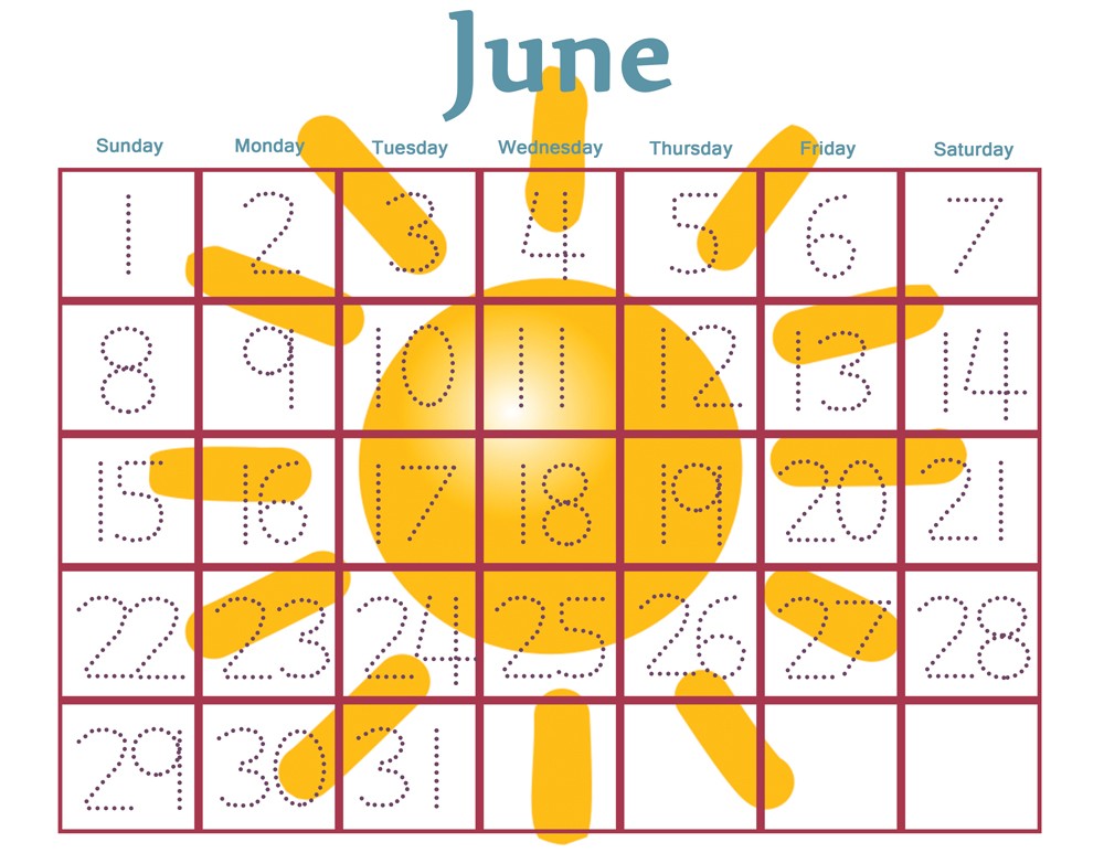 post free printable preschool calendar numbers