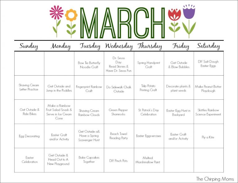 Fresh Printable Activity Calendar | Free Printable Calendar Monthly