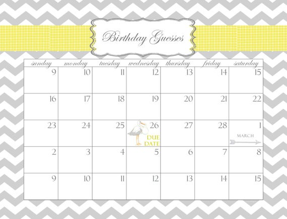 Printable Birthday Countdown Calendar 5 Best Of Baby Countdown Calendar Printable