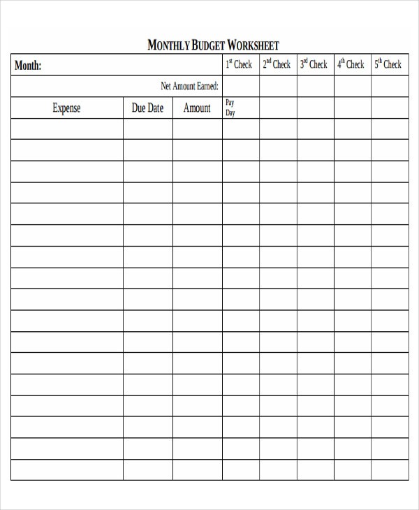 Printable Budget Calendar Bud Calendar Template