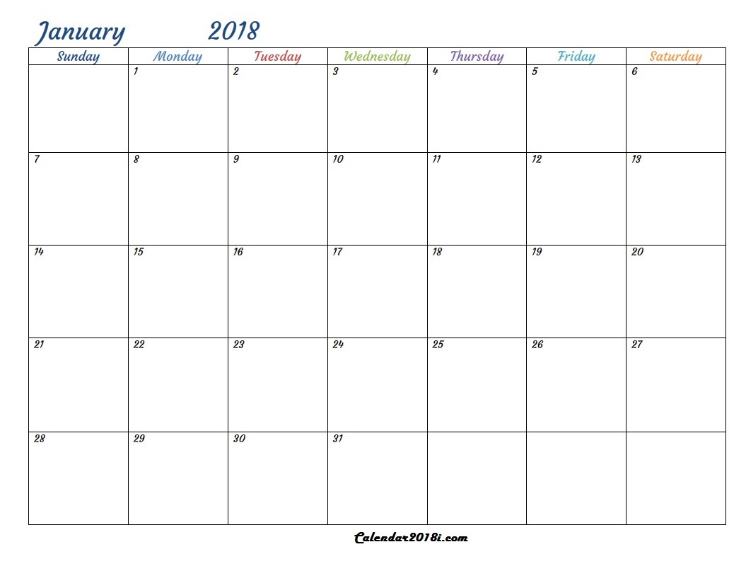 Printable Calendar In Word Word Printable Calendar 2018