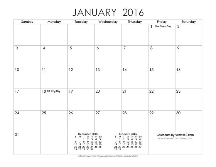 Best Of Printable Calendar Vertex42 | Free Printable Calendar Monthly