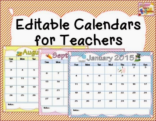 Printable Calendars for Teachers 6 Best Of 2015 Printable Calendars for Teachers