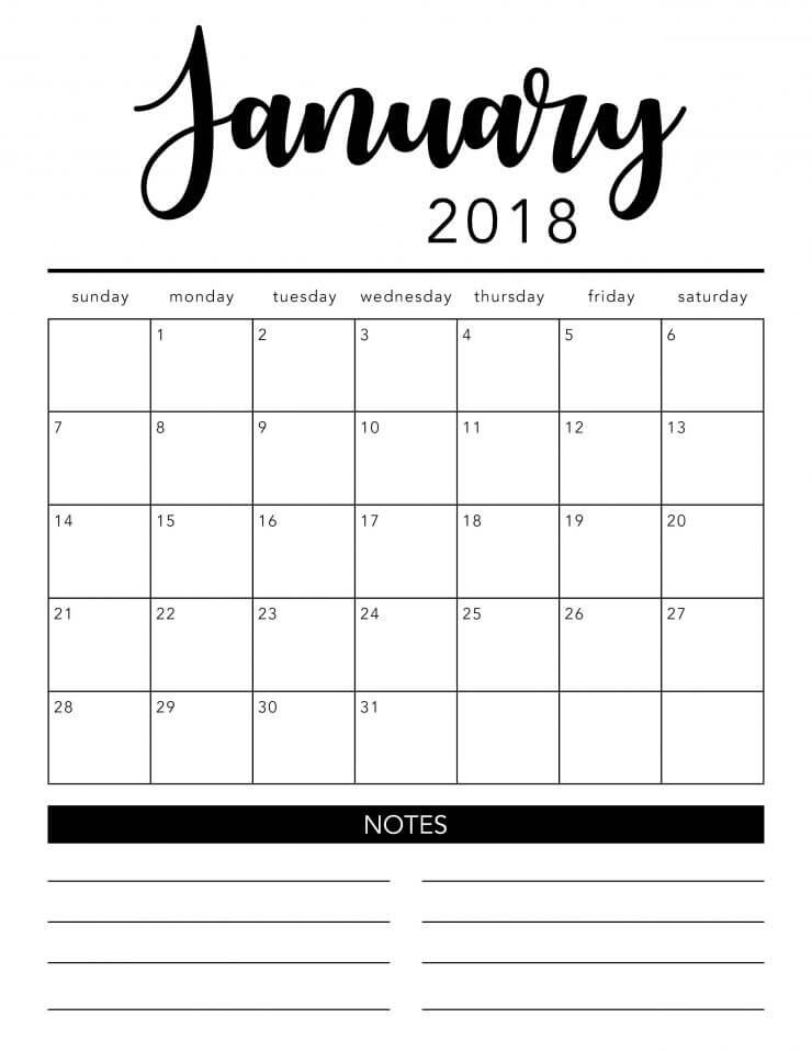 Printable Calendars Free Free Printable Calendar 2018 Roundup thecraftpatchblog