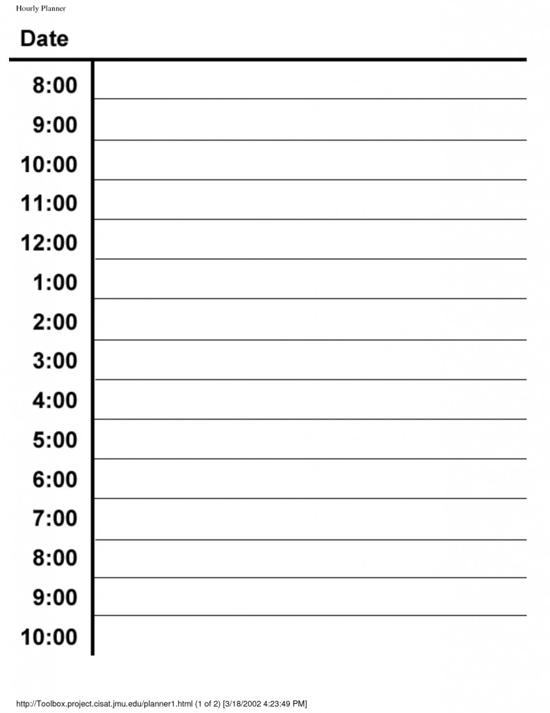 Printable Day Calendar Single Day Calendar Template