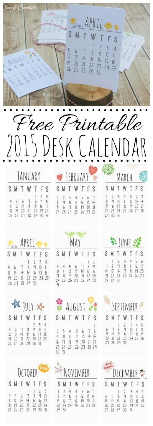 Printable Desk Calendar How to organized 10 Free Printable Calendars and