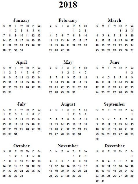 Printable Mini Calendar 2018 Calendar Printable – 2017 Printable Calendar