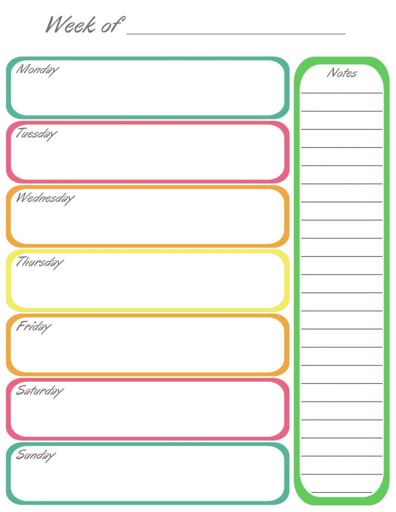 weekly calendar printable 372