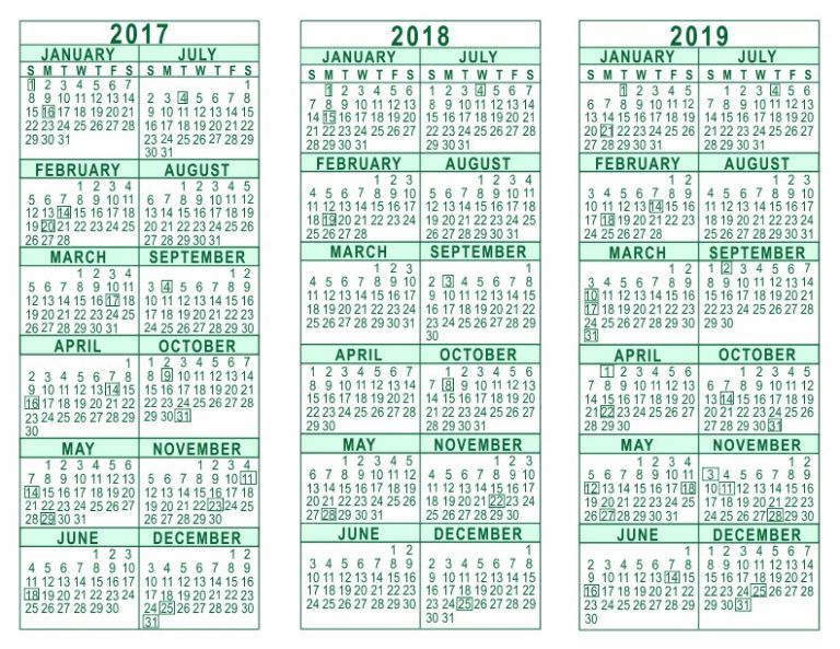 Awesome Three Year Calendar Printable | Free Printable Calendar Monthly