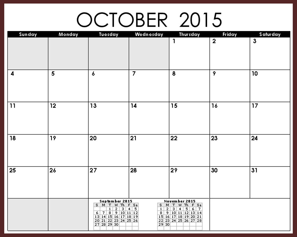 october 2016 calendar printable free vertex