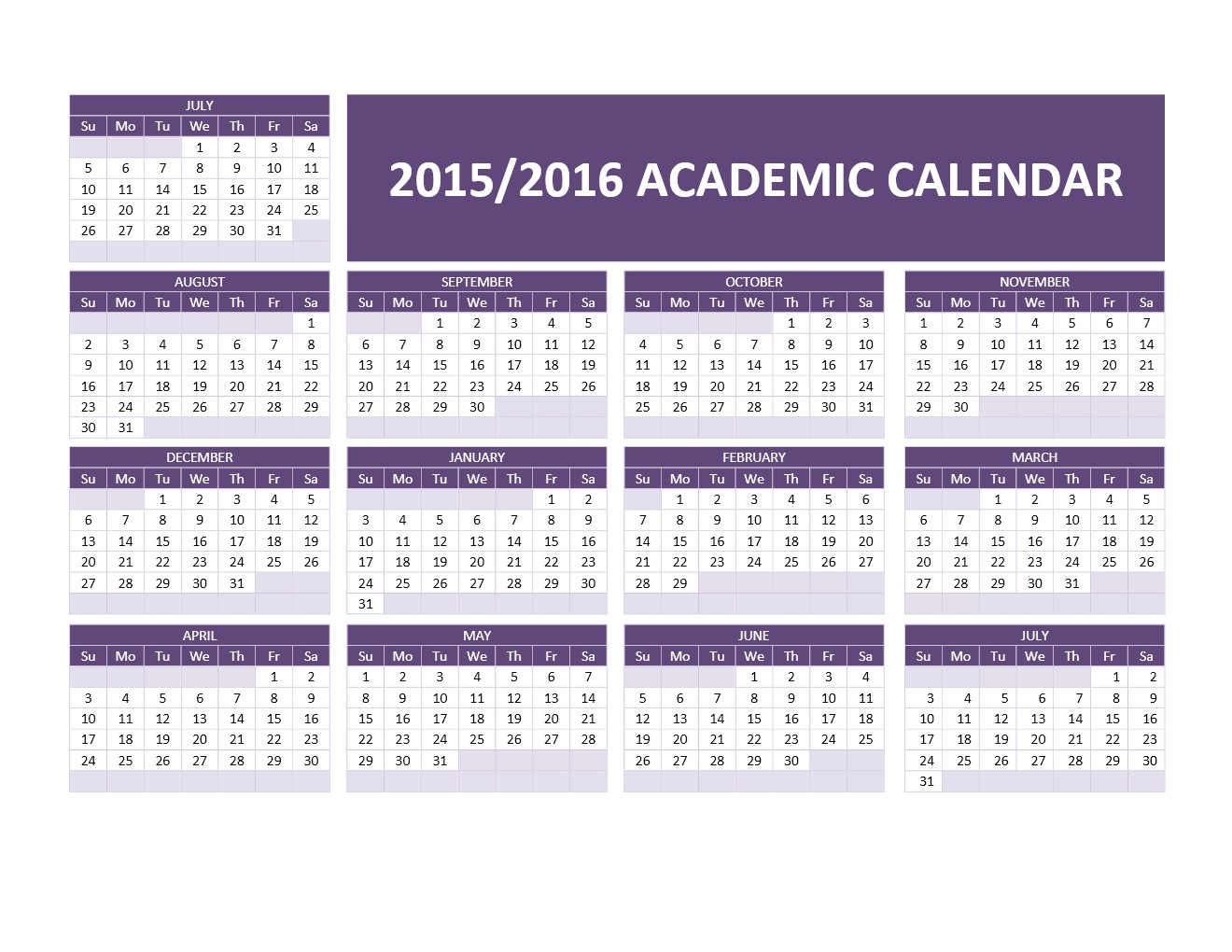 printable academic calendar 2015 2016