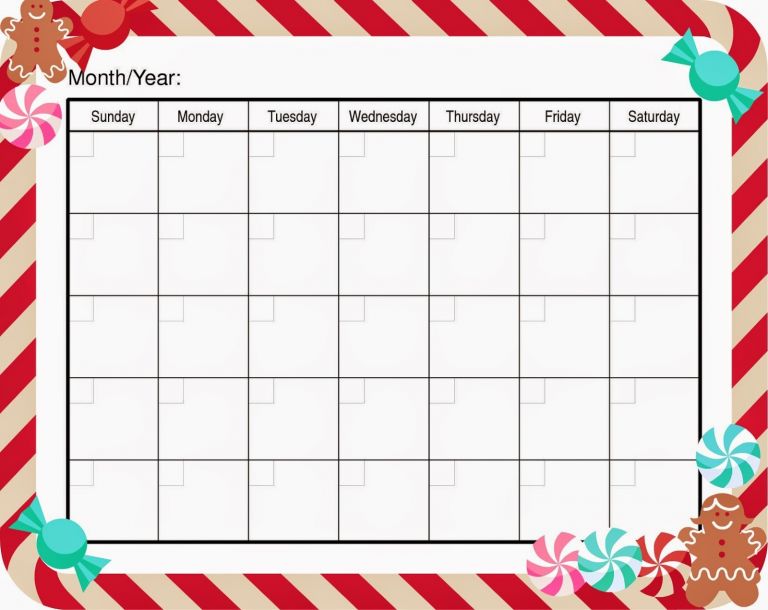 Best Of Christmas Calendar Printable Free Printable Calendar Monthly