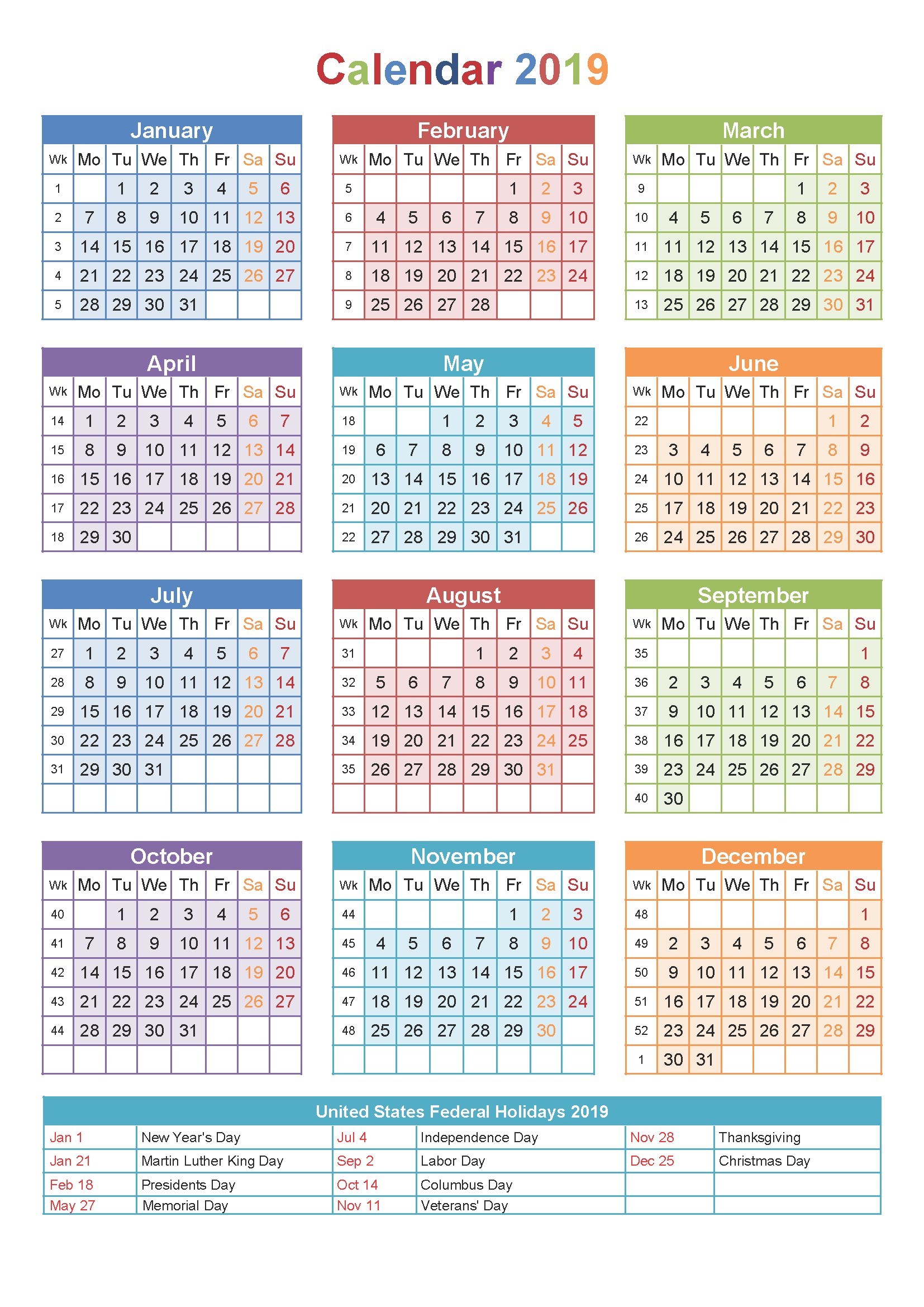 2019printablecalendar