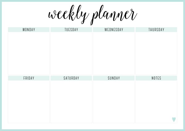 weekly planner