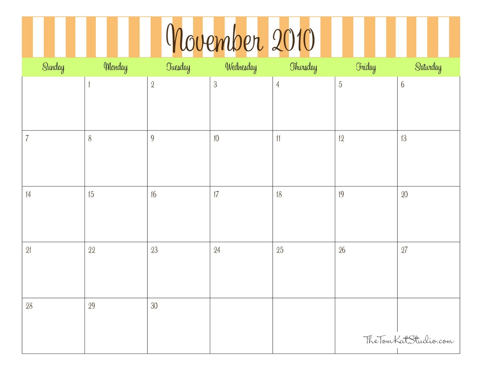 post preschool calendar printable november 2014