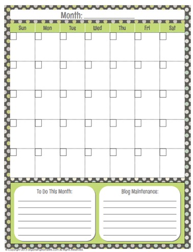 Fresh Generic Printable Calendar | Free Printable Calendar Monthly