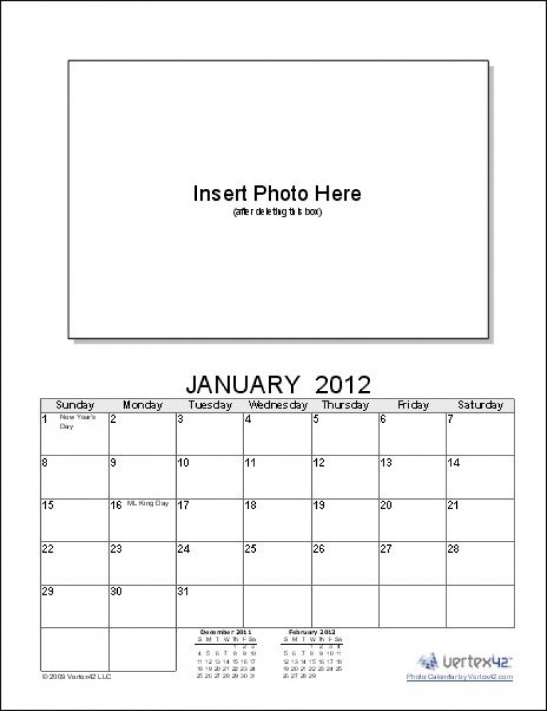 make your own calendar free printable