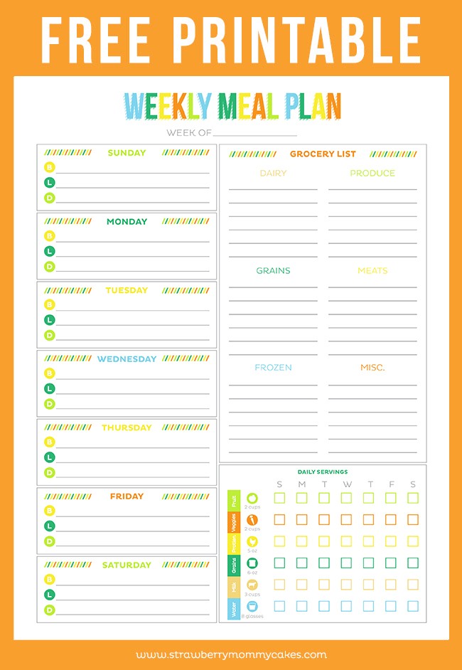 Best Of Printable Meal Calendar | Free Printable Calendar Monthly