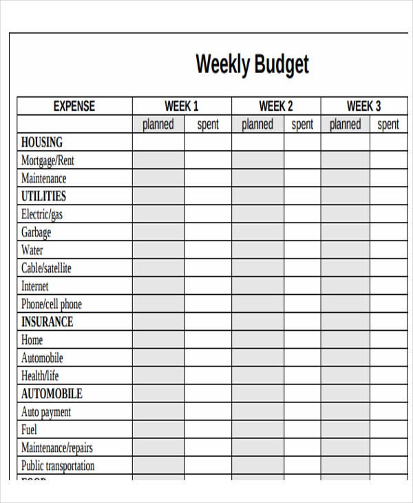 Printable Monthly Budget Calendar Bud Calendar Template