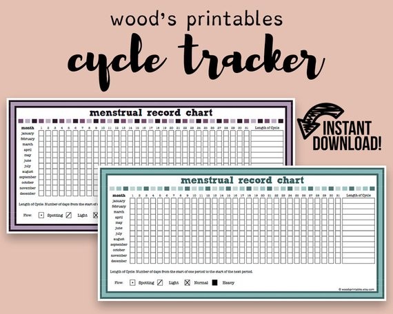 Printable Period Calendar Menstrual Cycle Record Pdf Printable Period Calendar Cycle