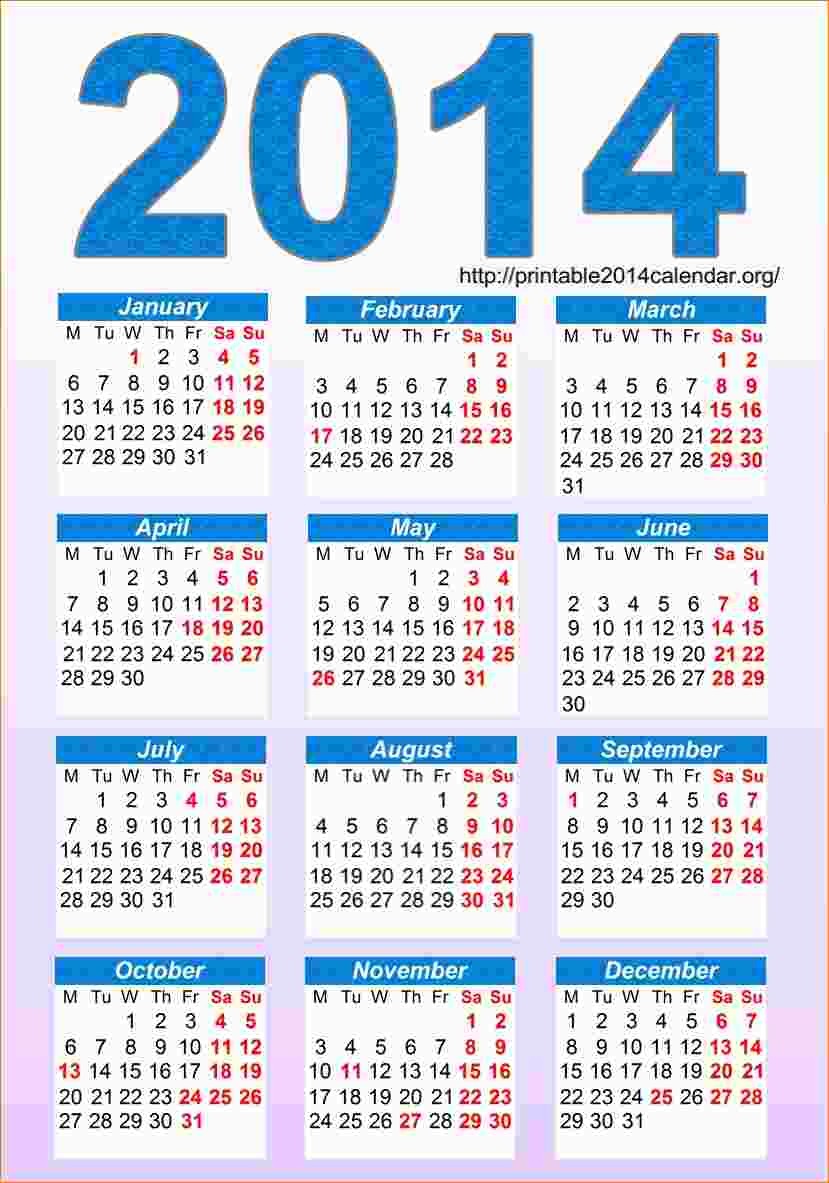 Printable Pocket Calendar 4 Printable Pocket Calendar